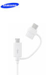 Samsung 2 В 1 USB КАБЕЛ MICROUSB И TYPE-C КЪМ TYPE-A EP-DG930 - gsmite