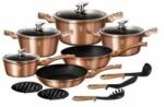 Berlinger Haus Set gatit oale, cratite si tigai, 15 piese berlinger haus rose gold bh/1224n