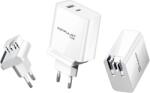 KONFULON Incarcator telefon pliabil EU US Konfulon C75, alb, GaN PD 65W Fast Charge (C75)