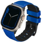 Uniq Linus Apple Watch 45mm / 44mm / 42mm / Ultra 49mm szilikon szíj - kék
