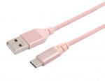 Tellur Data cable, USB to Type-C, made with Kevlar, 3A, 1m rose gold (T-MLX38495) - vexio