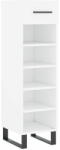 vidaXL fehér szerelt fa cipőszekrény 30 x 35 x 105 cm 829700