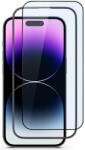 Epico Edge To Edge védőüveg iPhone 14 Pro Max számára - 2db, felhelyezést segítő kerettel, 69512151300014 (69512151300014)