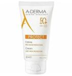  A-Derma Védőkrém száraz bőrre SPF 50+ Protect (Fragrance-Free Sun Cream) 40 ml