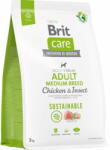 Brit Dog Sustainable Adult Adult Medium Breed Csirke+Bogár 3 kg
