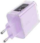 ACEFAST Incarcator de retea A45, 2x USB-C, 1xUSB-A, 65W PD violet (31694) - pcone