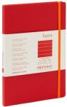 Fedrigoni Тетрадка Ispira, A5, широки редове, шита, твърда корица, 96 листа, червена (19714802)