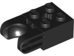 LEGO® 67696c11 - LEGO fekete technic kocka 2 x 2 méretű, széles golyó és tengely foglalattal (67696c11)