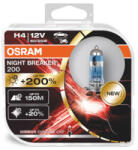 OSRAM Крушка OSRAM H4, 12V, 60/55W, 4000К, 1650lm, 2 броя