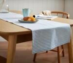 Tchibo Asztali futó, szövött, csíkos, kék, 40x180 cm Kék-fehér csíkos
