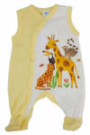  Ujjatlan baba rugdalózó Szafari mintával (68) - sárga - babastar