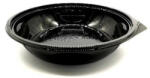  Salátás tál, fekete PET Ø190mm M: 45mm 800ml (tető: C00504)