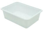  Szögletes alj 750 ml PP fehér standard (Coveris) 124402/134105 (tető: 22200014)