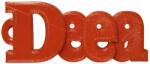 Printcoolcolor Breloc personalizat cu numele Deea (C8-Deea-Rosu)