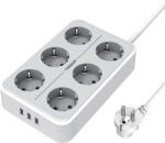 Tessan 6 Plug + 3 USB 2 m (TS-303)