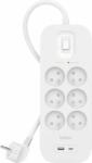 Belkin 6 Plug + 2 USB 2 m (SRB002CA2M)