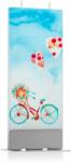 FLATYZ Holiday Bike With Hearts gyertya 6x15 cm