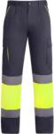 Roly Pantaloni Hi-Vis Roly Enix, pentru barbati, Plumb/Galben Fluorescent, 44 HV93215823221