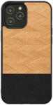 Man&Wood Husa MAN&WOOD case for iPhone 12/12 Pro herringbone nero black (T-MLX44649) - vexio