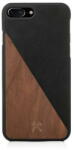 Woodcessories Husa Woodcessories EcoSplit Wooden+Leather iPhone 7+ / 8+ Walnut/black eco249 (T-MLX16140) - vexio