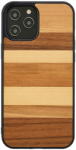 Man&Wood Husa MAN&WOOD case for iPhone 12/12 Pro sabbia black (T-MLX44643) - pcone