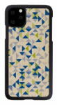 Man&Wood Husa MAN&WOOD SmartPhone case iPhone 11 Pro Max blue triangle black (T-MLX35866) - pcone