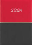 Dayliner Naptár, tervező, A5, napi, DAYLINER "Contrast", piros-fekete (DL4AG-CRFA5NA-PF)