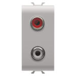 Gewiss Priza audio si video RCA 1M Gewiss Chorus bej satinat MAT GW13453 (GW13453)