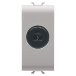 Gewiss Priza audio si video audiofonic 1M Gewiss Chorus bej satinat MAT GW13454 (GW13454)