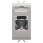 Gewiss Priza Telefon RJ11 1M Gewiss Chorus bej satinat MAT GW13401 (GW13401)