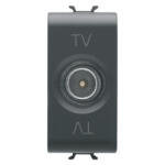 Gewiss Priza TV de trecere 1M Gewiss Chorus negru GW12362 (GW12362)