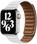 Apple Watch fehér bőr szíj 38/40/41/42 (series10)mm