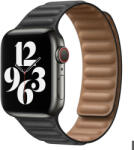Apple Watch fekete bőr szíj 38/40/41/42 (series10)mm