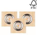 Spotlight 2515339-Комплект 3x LED вградени лампи VITAR 1xGU10/5W/230V пясъчник (SP0755)