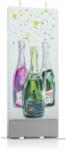 FLATYZ Greetings Three Bottles Of Sparkling Wine lumanare 6x15 cm