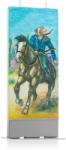 FLATYZ Nature Cowboy On Horse lumanare 6x15 cm