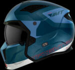 MT Helmets MT Streetfighter SV Totem C17 levehető állú bukósisak fehér-kék