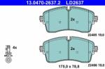 ATE set placute frana, frana disc ATE Ceramic 13.0470-2637.2 (13.0470-2637.2)