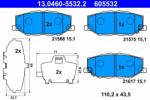 ATE set placute frana, frana disc ATE 13.0460-5532.2 (13.0460-5532.2)