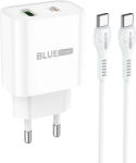 BLUE POWER Incarcator Retea Cu Cablu USB-C BLUE Power BCC80A, 20W, 3A, 1 x USB-A - 1 x USB-C, Alb (BCC80A)