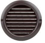 Dalap Műanyag kerek szellőzőrács karimával és rovarhálóval Ø 150 mm, barna (1515)