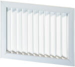 Dalap Fehér színű műanyag szellőzőrács fix zsaluval 603x303 mm (5340)