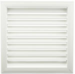 Dalap Fehér színű műanyag szellőzőrács fix zsaluval 363x363 mm (6620)