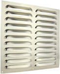 Dalap GM 300 NR rozsdamentes acél szellőzőrács karima nélkül, fix zsaluval, 300x300 mm (4549)
