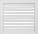 Dalap Fehér színű műanyag szellőzőrács fix zsaluval 393x211 mm (658)
