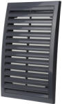 Dalap GP 200x300 RNI ASA GRAY műanyag szellőzőrács fix zsaluval és rovarvédő hálóval, szürke (4727)