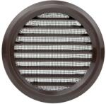 Dalap Műanyag kerek szellőzőrács karimával és rovarhálóval Ø 80 mm, barna (3441)