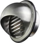 Dalap Rozsdamentes szellőzőrács karimával, tetővel és rovarhálóval Ø 160 mm (99345)