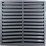 Dalap Szellőzőrács kiváló minőségű extrudált alumíniumból, megerősített 600x600 mm, szürke (90560)