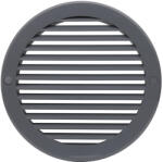 Dalap GP 160 KN ASA műanyag szellőzőrács fix zsaluval és karimával, szürke, Ø 160 mm (5733)